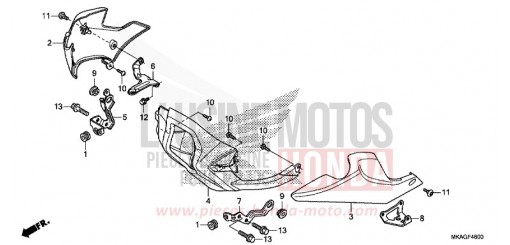 UNDER COWL (NC750S/SA) NC750SAH de 2017